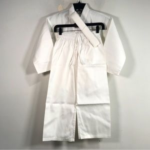 Century CFMAF Lightweight Student Uniform with Belt, Unisex Size 0 - White